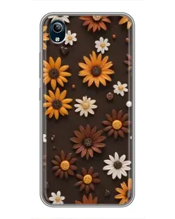 Чехол для Vivo Y91C с картинкой «Узор из маленьких подсолнухов» Чехол для Vivo Y91C с картинкой «Узор из маленьких подсолнухов»