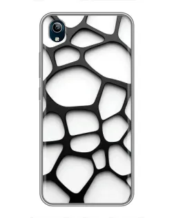 Чехол для Vivo Y91C с картинкой «Белая объемная сетка» Чехол для Vivo Y91C с картинкой «Белая объемная сетка»