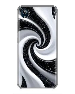 Чехол для Vivo Y91C с картинкой «Черно-белая спираль» Чехол для Vivo Y91C с картинкой «Черно-белая спираль»