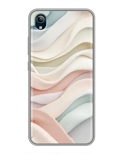 Чехол для Vivo Y91C с картинкой «Пастельные нежные волны»