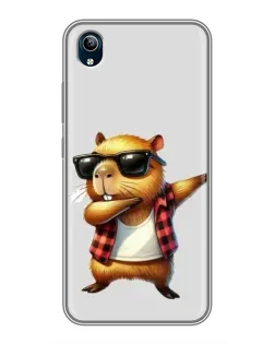 Чехол для Vivo Y91C с картинкой «Капибара рэпер даб»