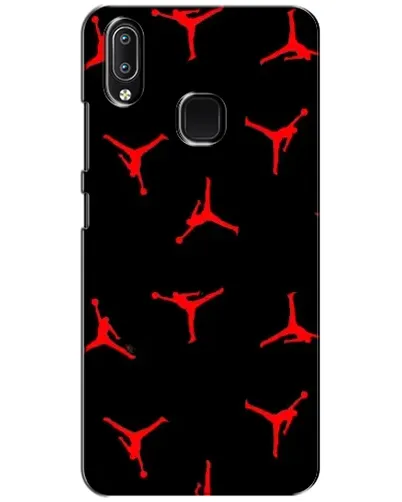 Чехол для Vivo Y93 Lite с картинкой «Jordan Red Pattern»