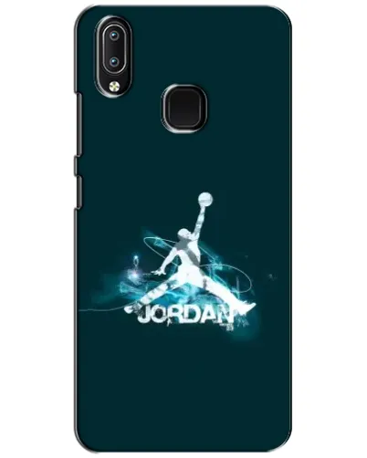 Чехол для Vivo Y93 Lite с картинкой «Jordan Blue Fire»