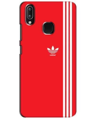 Чехол для Vivo Y93 Lite с картинкой «Красный минимализм Adidas»