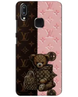 Чехол для Vivo Y93 Lite с картинкой «Мишка в стиле LV»