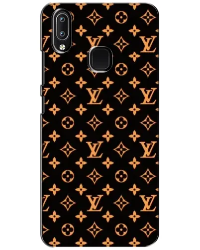 Чехол для Vivo Y93 Lite с картинкой «Золотая монограмма LV»