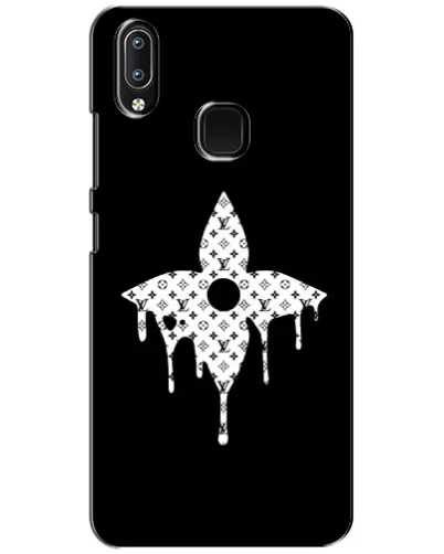 Чехол для Vivo Y93 Lite с картинкой «Цветочная монограмма»