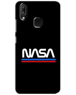 Чехол для Vivo Y93 Lite с картинкой «NASA — классика Red Blue» Чехол для Vivo Y93 Lite с картинкой «NASA — классика Red Blue»