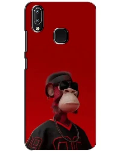 Чехол для Vivo Y93 Lite с картинкой «Bored Ape в красном» Чехол для Vivo Y93 Lite с картинкой «Bored Ape в красном»