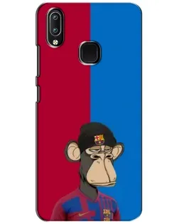 Чехол для Vivo Y93 Lite с картинкой «Bored Ape — фанат Барсы» Чехол для Vivo Y93 Lite с картинкой «Bored Ape — фанат Барсы»