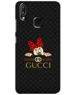 Чехол для Vivo Y93 Lite с картинкой «Минни Маус Gucci — черный»