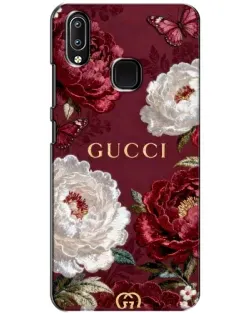 Чехол для Vivo Y93 Lite с картинкой «Gucci — бордовые розы» Чехол для Vivo Y93 Lite с картинкой «Gucci — бордовые розы»