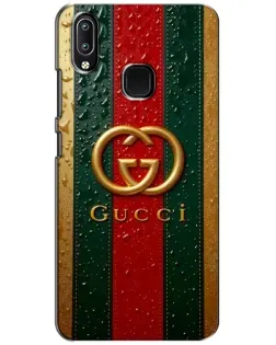 Чехол для Vivo Y93 Lite с картинкой «Gucci — фирменная полоса и золото» Чехол для Vivo Y93 Lite с картинкой «Gucci — фирменная полоса и золото»