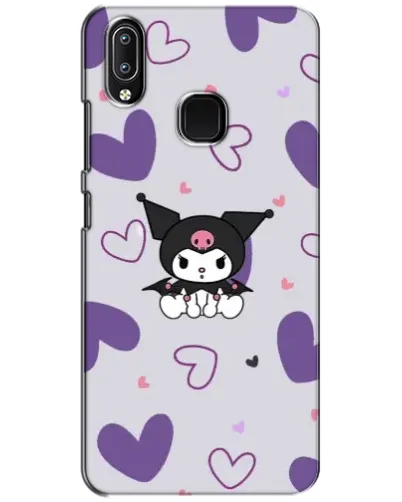 Чехол для Vivo Y93 Lite с картинкой «Kuromi и лавандовые сердца»