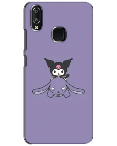 Чехол для Vivo Y93 Lite с картинкой «Kuromi на лиловом фоне»