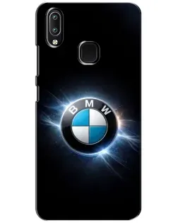 Чехол для Vivo Y93 Lite с картинкой «BMW — неоновое сияние»