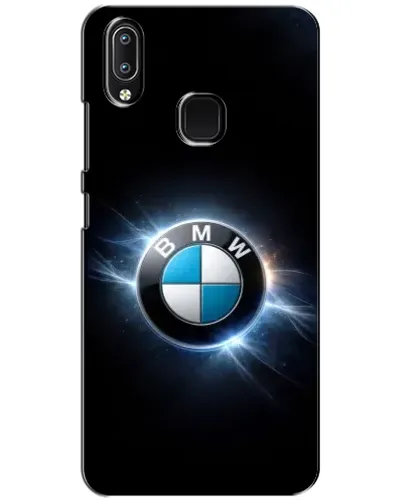 Чехол для Vivo Y93 Lite с картинкой «BMW — неоновое сияние»