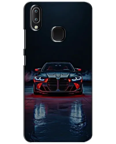 Чехол для Vivo Y93 Lite с картинкой «BMW на мокрой дороге»