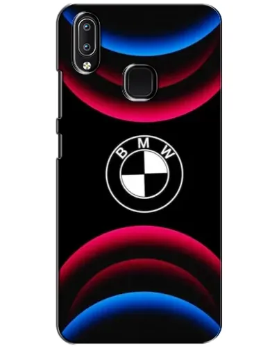 Чехол для Vivo Y93 Lite с картинкой «Логотип BMW и неоновые дуги»