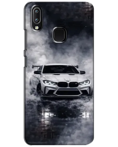 Чехол для Vivo Y93 Lite с картинкой «BMW сквозь туман»