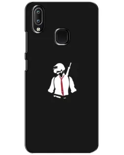 Чехол для Vivo Y93 Lite с картинкой «PUBG — силуэт воина»