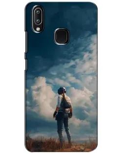 Чехол для Vivo Y93 Lite с картинкой «Герой PUBG на скале»