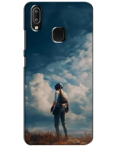 Чехол для Vivo Y93 Lite с картинкой «Герой PUBG на скале»