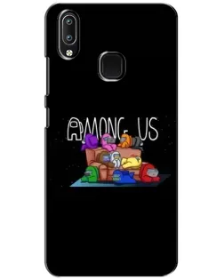 Чохол для Vivo Y93 Lite з картинкою «Логотип Among Us»