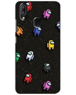 Чохол для Vivo Y93 Lite з картинкою «Космічний патерн Among Us»
