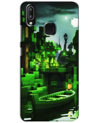 Чехол для Vivo Y93 Lite с картинкой «Minecraft лесной пейзаж»
