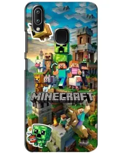 Чохол для Vivo Y93 Lite з картинкою «Замок Minecraft»