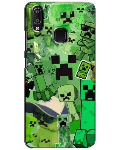 Чехол для Vivo Y93 Lite с картинкой «Криперы Minecraft»