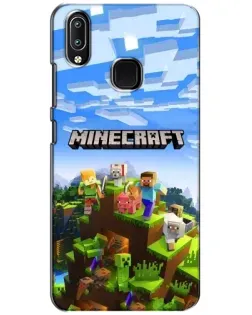 Чехол для Vivo Y93 Lite с картинкой «Minecraft классический мир»