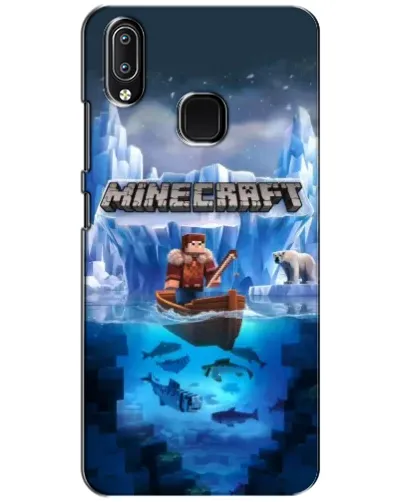 Чехол для Vivo Y93 Lite с картинкой «Minecraft ледяной мир»