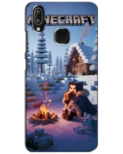 Чехол для Vivo Y93 Lite с картинкой «Зимний Minecraft»