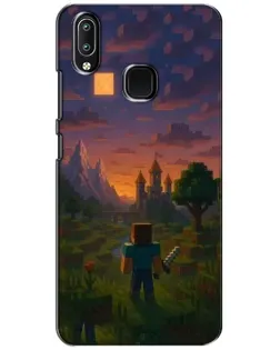Чехол для Vivo Y93 Lite с картинкой «Стив у башни»