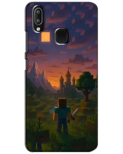 Чехол для Vivo Y93 Lite с картинкой «Стив у башни»