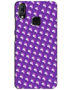 Чехол для Vivo Y93 Lite с картинкой «Единороги на фиолетовом»