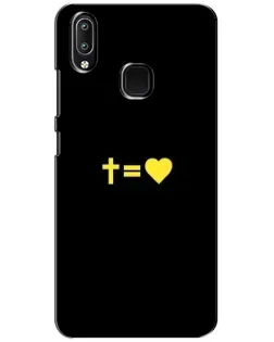 Чохол для Vivo Y93 Lite з картинкою «Серце та Хрест»