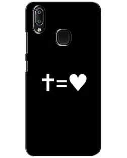 Чохол для Vivo Y93 Lite з картинкою «Хрест та Серце»