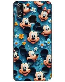 Чехол для Vivo Y93 Lite с картинкой «Паттерн Микки и Минни»