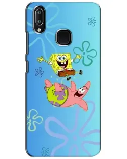 Чехол для Vivo Y93 Lite с картинкой «Спанч Боб и Патрик»