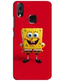 Чехол для Vivo Y93 Lite с картинкой «Спанч Боб на красном»