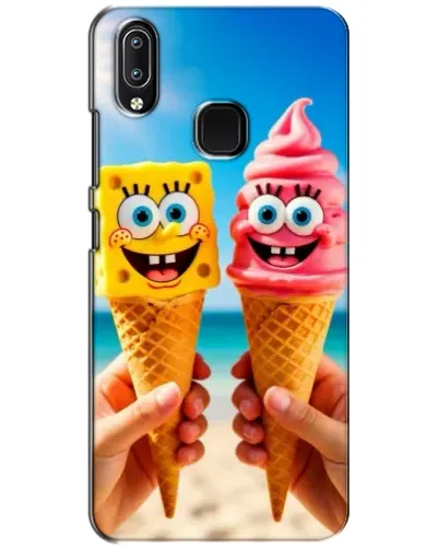 Чехол для Vivo Y93 Lite с картинкой «Спанч Боб мороженое»