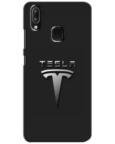 Чехол для Vivo Y93 Lite с картинкой «Стальной логотип Tesla» Чехол для Vivo Y93 Lite с картинкой «Стальной логотип Tesla»