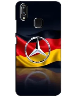Чехол для Vivo Y93 Lite с картинкой «Mercedes — флаг Германии»