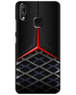 Чехол для Vivo Y93 Lite с картинкой «Mercedes Carbon Grid»