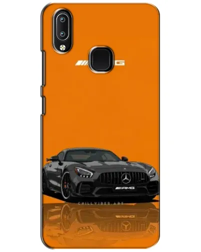 Чехол для Vivo Y93 Lite с картинкой «Оранжевый Mercedes AMG»