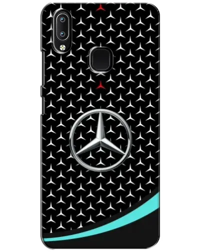 Чехол для Vivo Y93 Lite с картинкой «Mercedes — бирюзовый акцент»