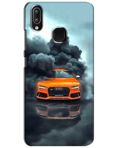 Чехол для Vivo Y93 Lite с картинкой «Audi в облаках дыма»